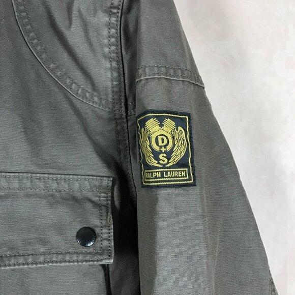 Rare DENIM & SUPPLY Ralph Lauren Field Motorcycle Jacket Khaki Green NEW XL - Picture 6 of 15
